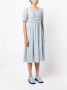 B+ab Midi-jurk met bloemenprint Blauw - Thumbnail 3