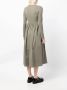 B+ab Midi-jurk met pofmouwen Groen - Thumbnail 4