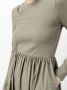 B+ab Midi-jurk met pofmouwen Groen - Thumbnail 5