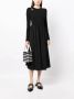 B+ab Midi-jurk met pofmouwen Zwart - Thumbnail 2