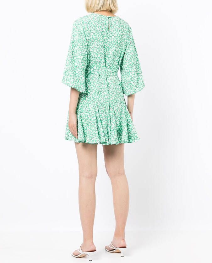 b+ab Mini-jurk met bloemenprint Groen