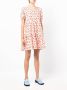 B+ab Mini-jurk met bloemenprint Rood - Thumbnail 3