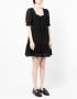 B+ab Mini-jurk met borduurwerk Zwart - Thumbnail 3