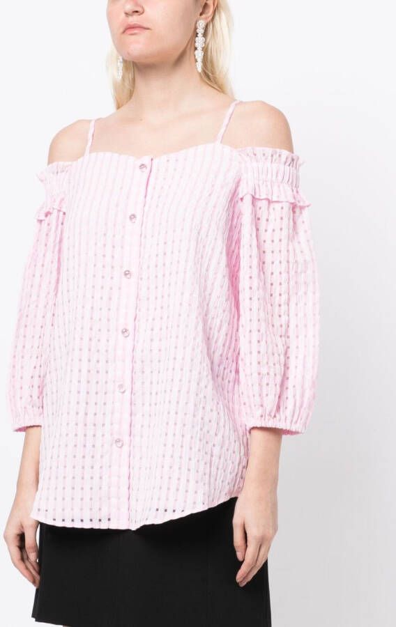 b+ab Off-shoulder blouse Roze
