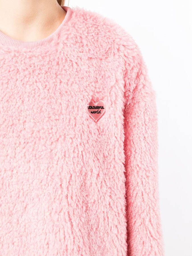b+ab Sweater met geborduurde patch Roze