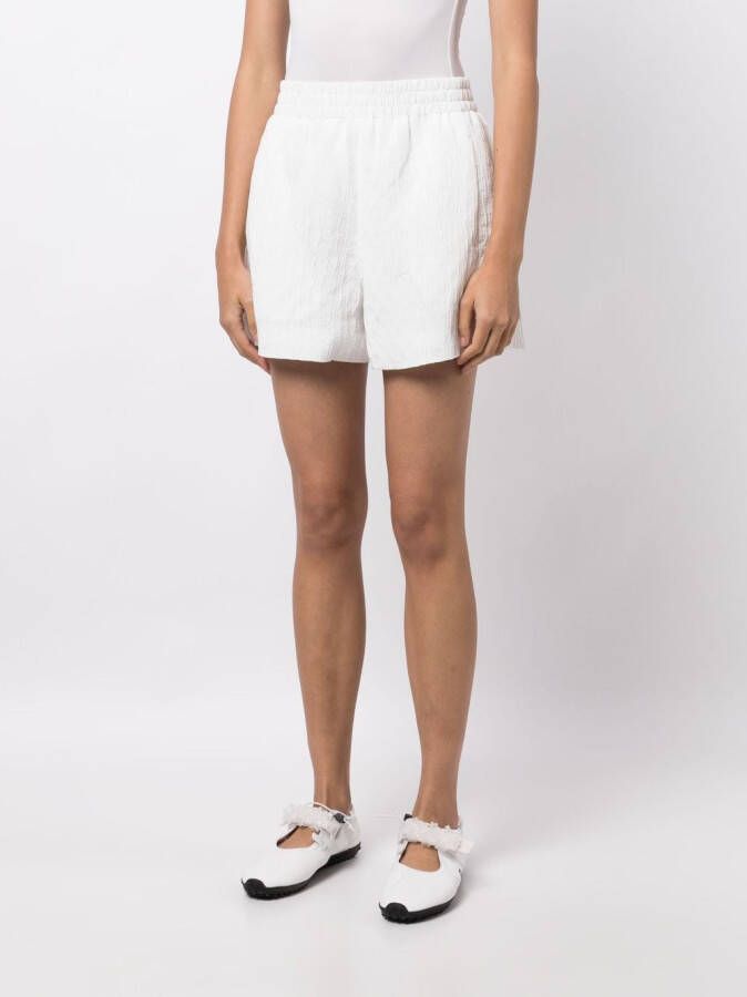 b+ab Shorts met elastische tailleband Wit