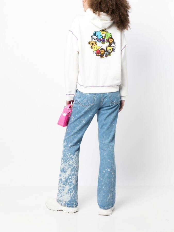 *BABY MILO STORE BY *A BATHING APE Hoodie met grafische print Wit