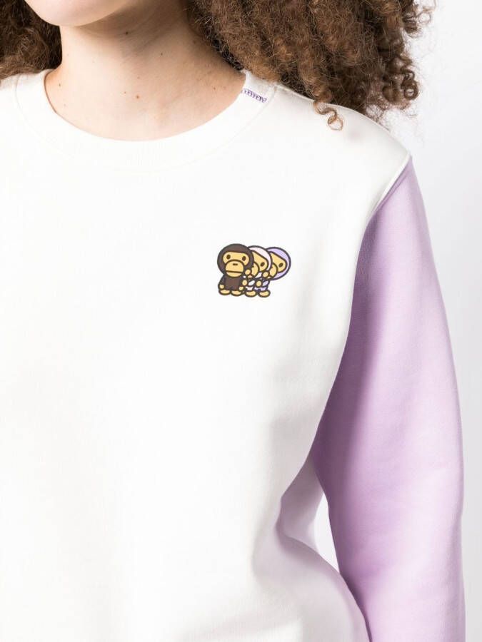 *BABY MILO STORE BY *A BATHING APE Sweater met geborduurd logo Wit