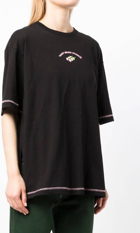 *BABY MILO STORE BY *A BATHING APE T-shirt met logo Zwart