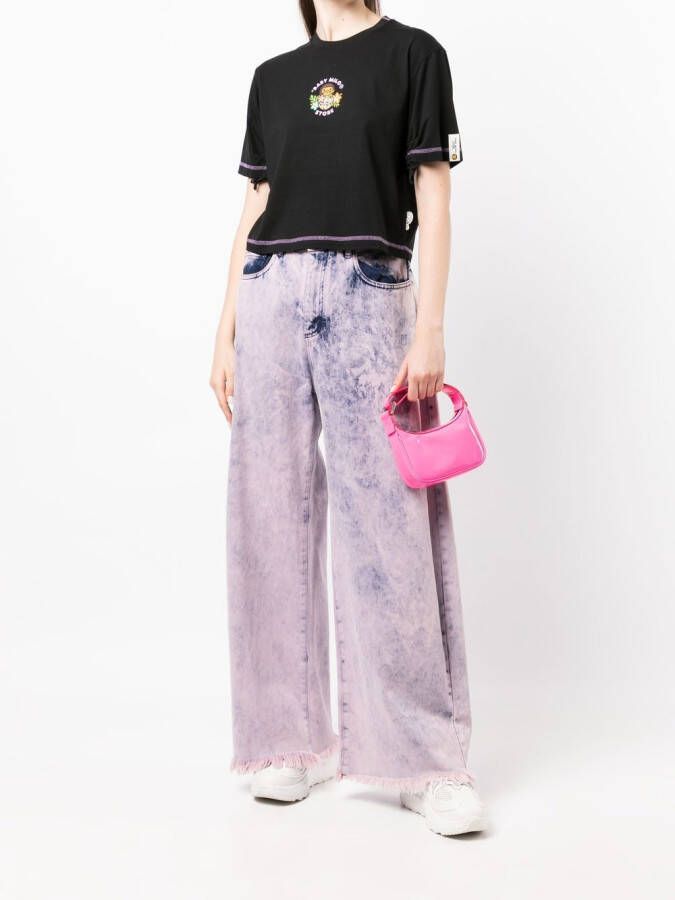 *BABY MILO STORE BY *A BATHING APE T-shirt met logoprint Zwart