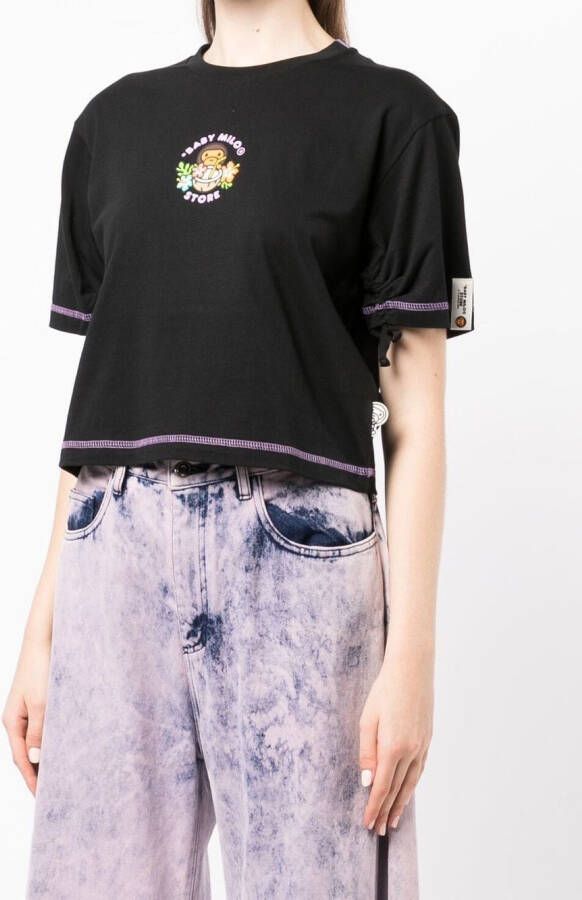 *BABY MILO STORE BY *A BATHING APE T-shirt met logoprint Zwart
