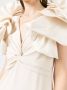 Badgley Mischka Jurk met ruchemouwen Beige - Thumbnail 5