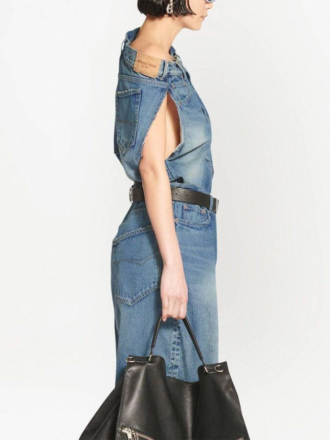 Balenciaga Asymmetrische top Blauw