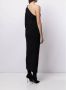 Balenciaga Asymmetrische wikkeljurk Zwart - Thumbnail 4