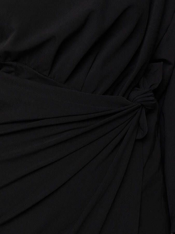 Balenciaga Asymmetrische wikkeljurk Zwart