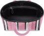 Balenciaga Barbès East-West gestreepte shopper Roze - Thumbnail 4