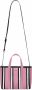 Balenciaga Barbès East-West gestreepte shopper Roze - Thumbnail 5