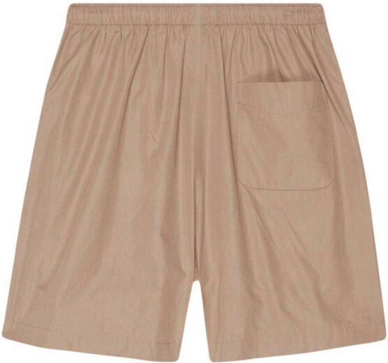 Balenciaga Bermuda shorts met wijde pijpen Beige