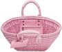 Balenciaga Bistro Basket kleine shopper Roze - Thumbnail 4