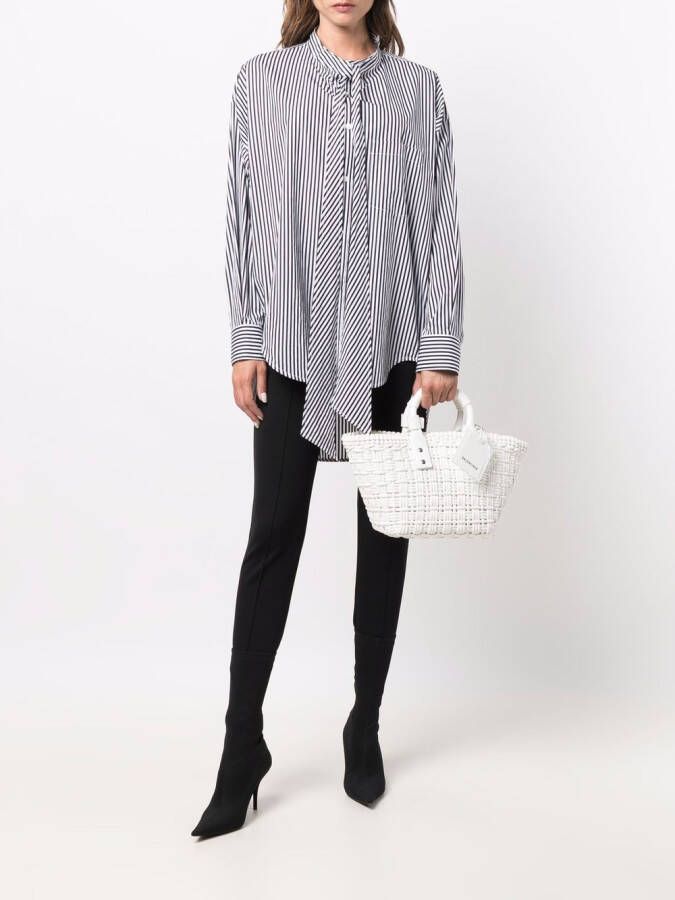 Balenciaga Bistro Basket kleine shopper Wit