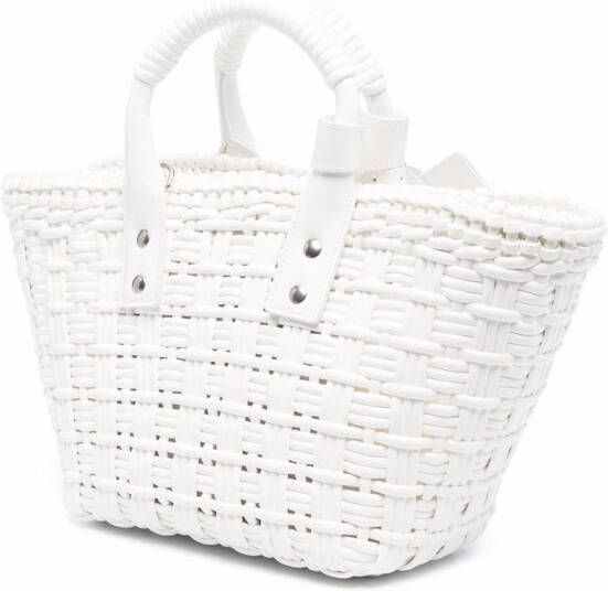 Balenciaga Bistro Basket kleine shopper Wit
