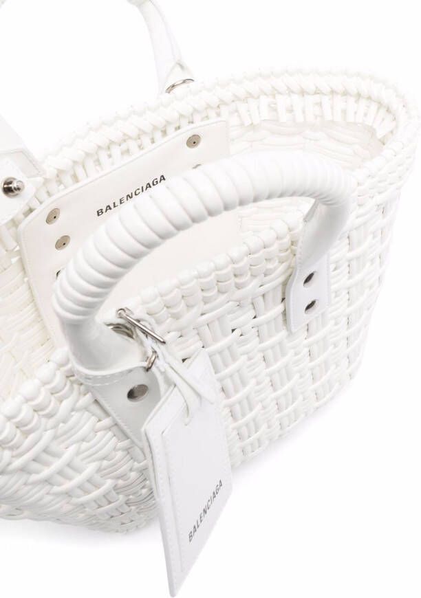 Balenciaga Bistro Basket kleine shopper Wit