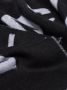 Balenciaga black large logo wool scarf Zwart - Thumbnail 3