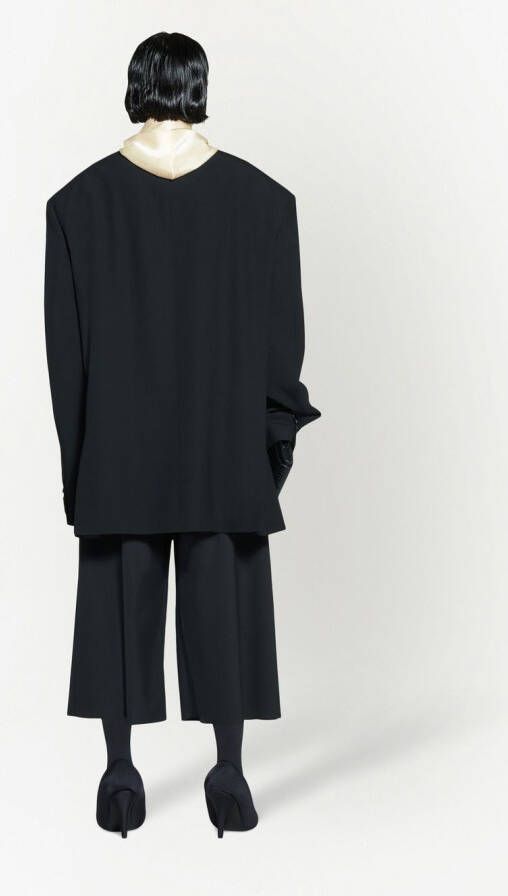 Balenciaga Blazer met dubbele rij knopen Zwart