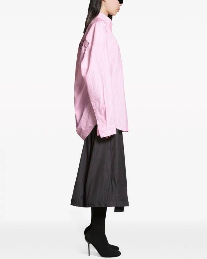 Balenciaga Blouse met logoprint Roze