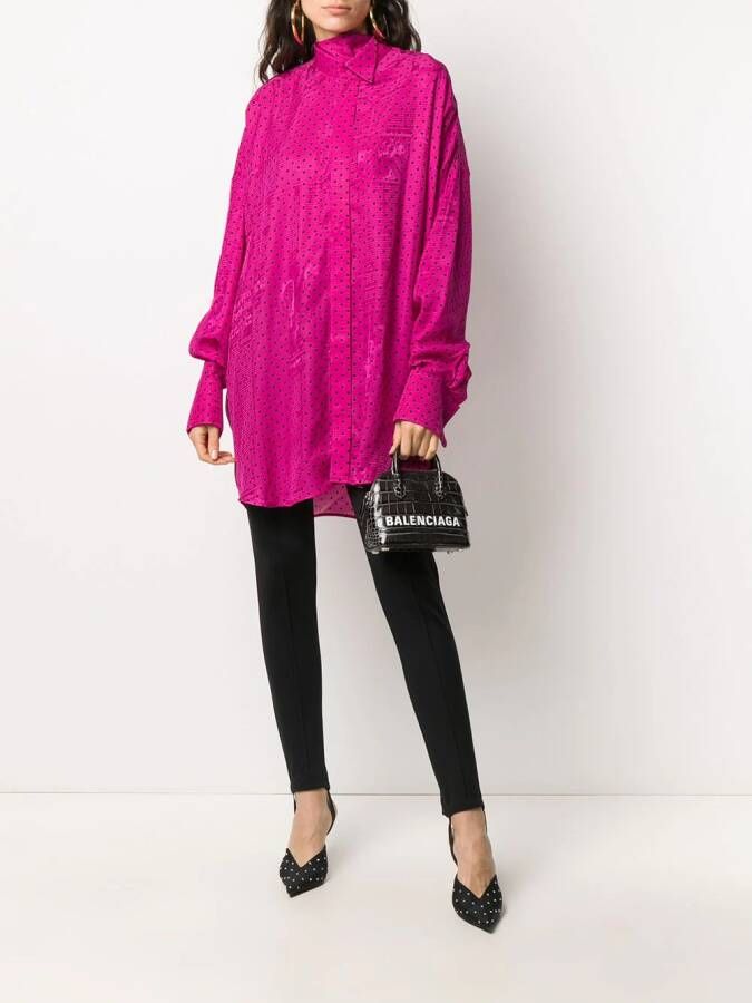 Balenciaga Blouse met stippen Roze