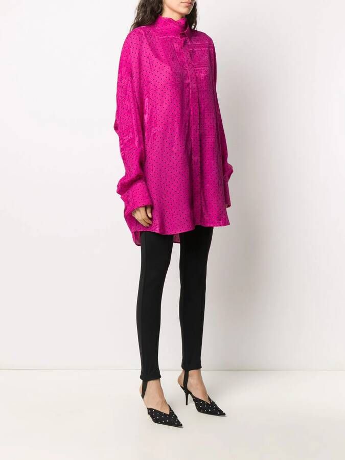 Balenciaga Blouse met stippen Roze