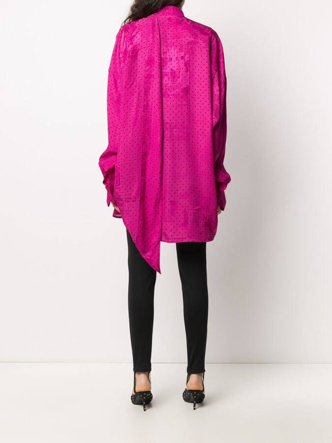 Balenciaga Blouse met stippen Roze