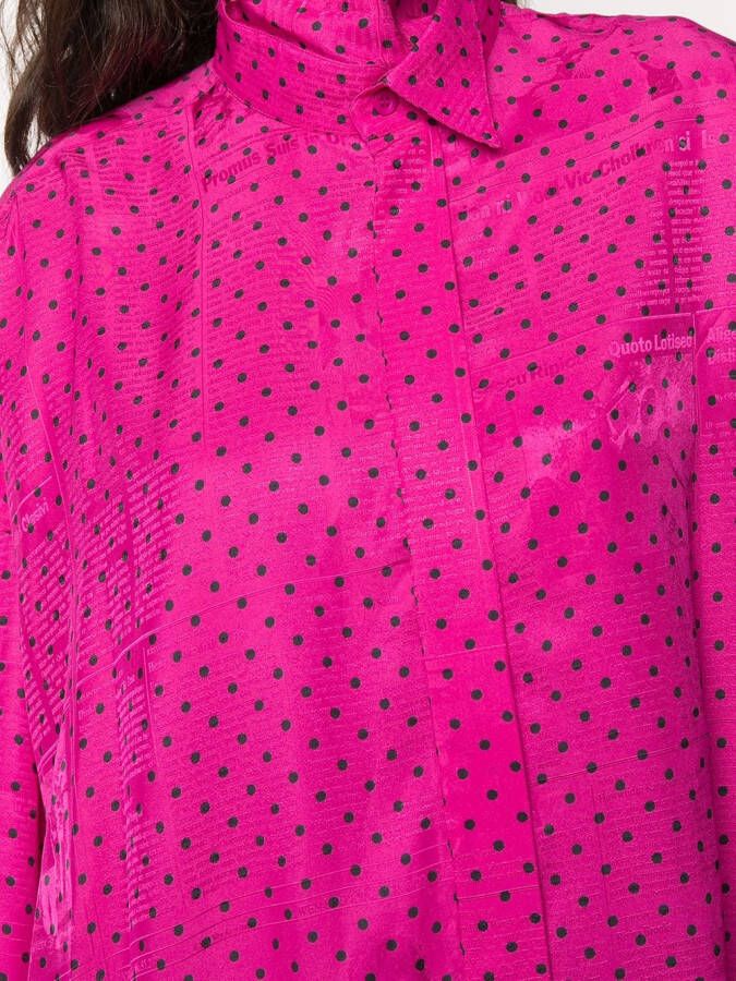 Balenciaga Blouse met stippen Roze