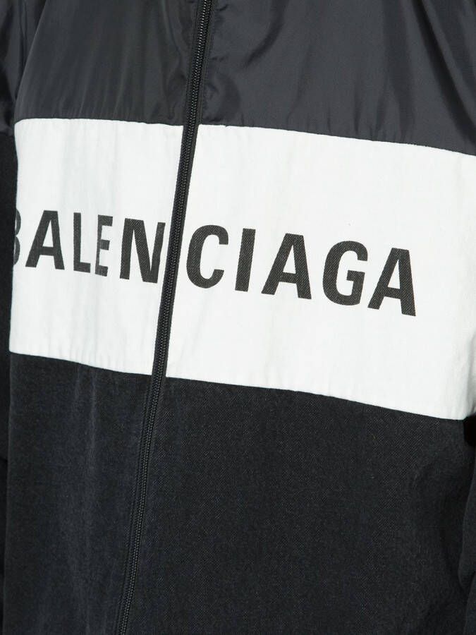 Balenciaga bomberjack met logo Zwart