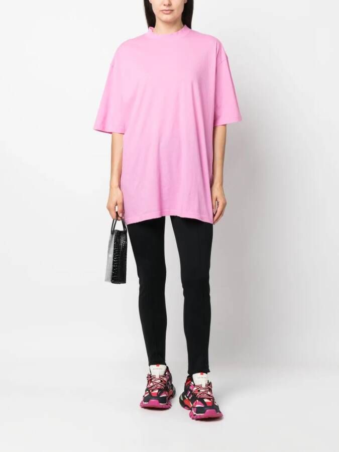 Balenciaga T-shirt met ronde hals Roze