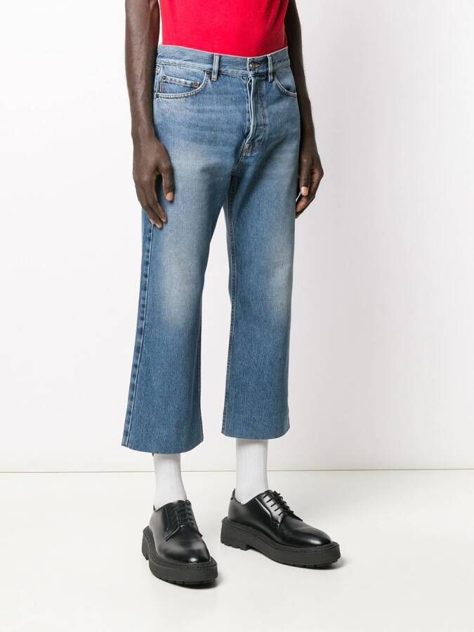 Balenciaga Cropped jeans Blauw