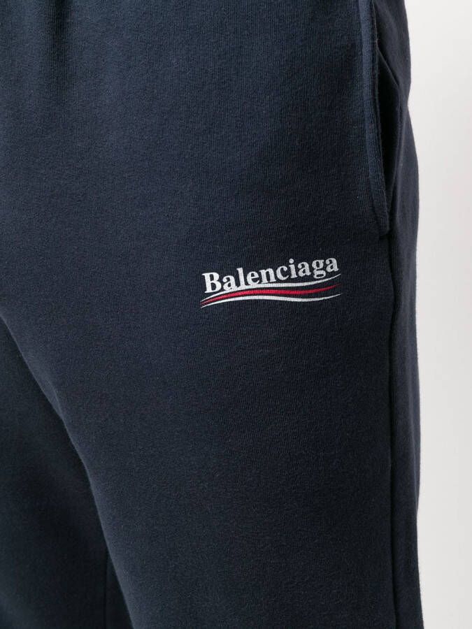 Balenciaga cropped trainingsbroek Blauw