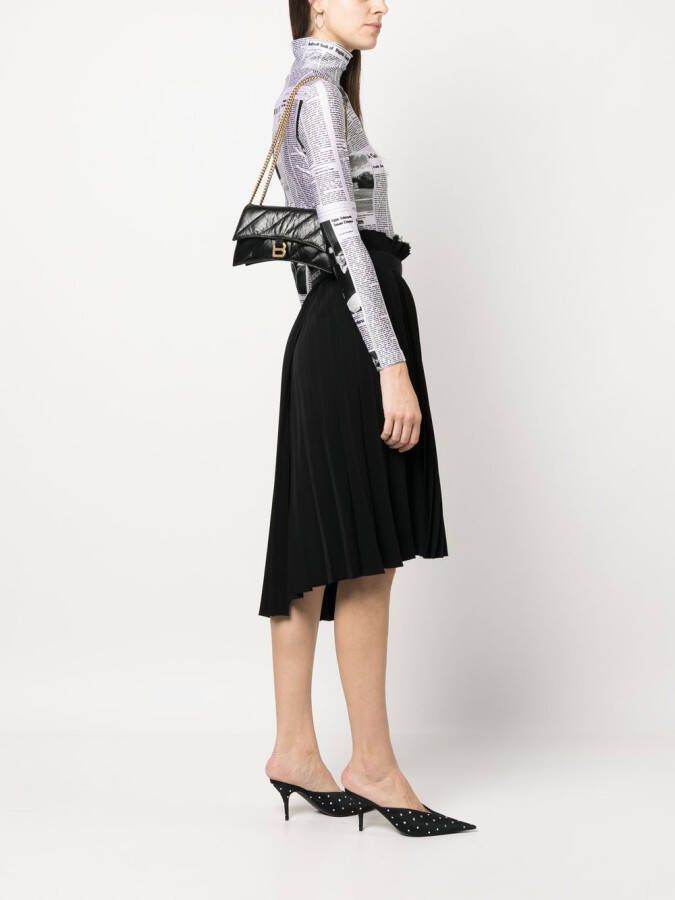 Balenciaga Crush XS schoudertas met kettingband Zwart