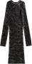 Balenciaga Mini-jurk met lange mouwen Zwart - Thumbnail 2
