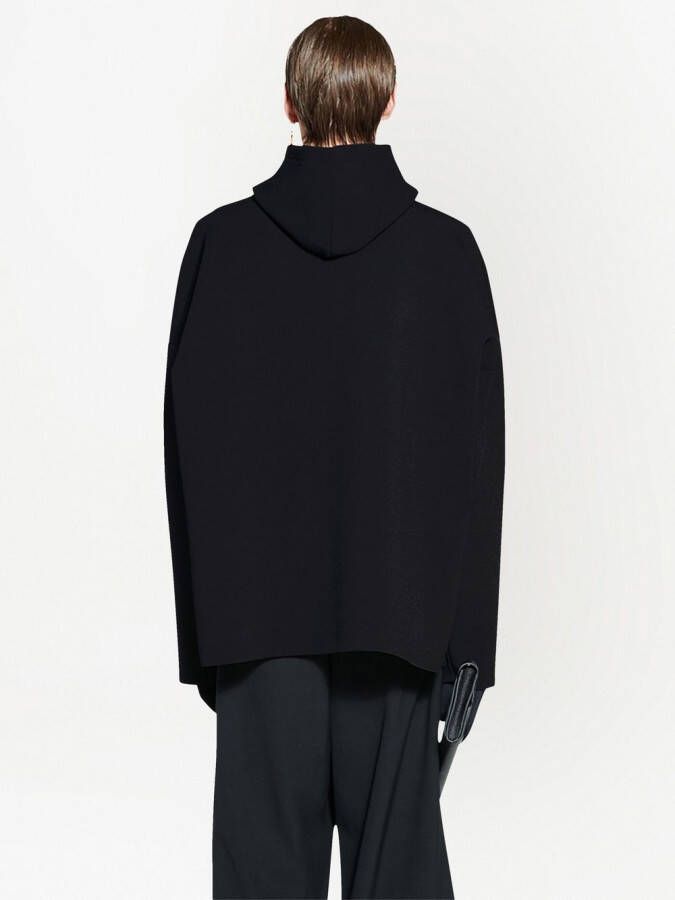 Balenciaga Hoodie met verlaagde schouders Zwart