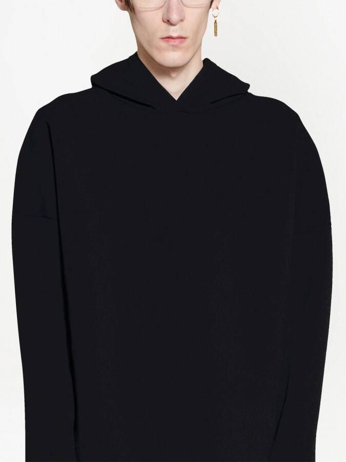 Balenciaga Hoodie met verlaagde schouders Zwart