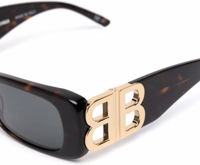 Balenciaga Eyewear Dynasty zonnebril Bruin