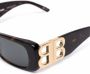 Balenciaga Eyewear Dynasty zonnebril Bruin - Thumbnail 3