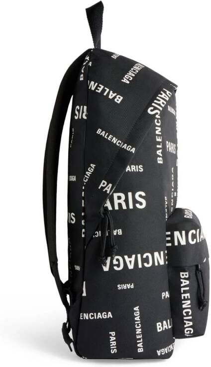 Balenciaga Explorer rugzak met logoprint Zwart