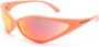 Balenciaga Eyewear 90s zonnebril met ovalen montuur Oranje - Thumbnail 2