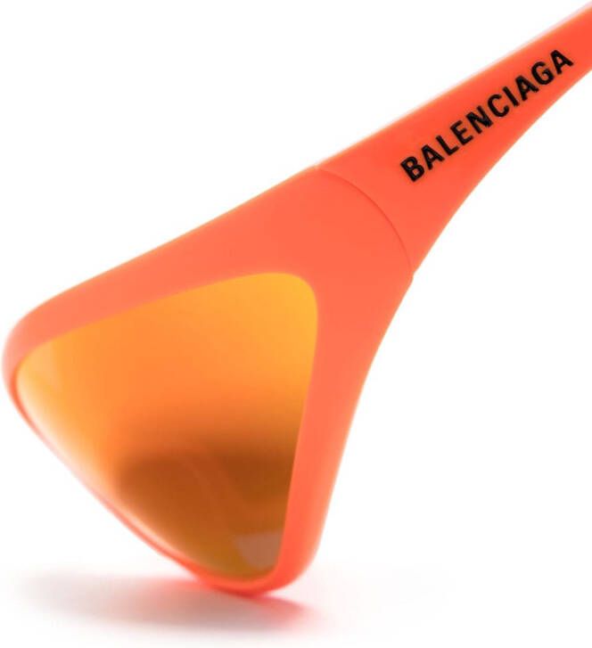 Balenciaga Eyewear 90s zonnebril met ovalen montuur Oranje