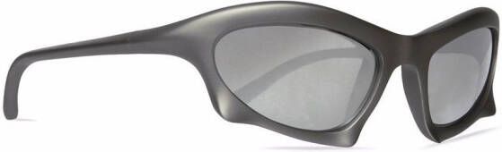 Balenciaga Eyewear Bat zonnebril met rechthoekig montuur Zilver