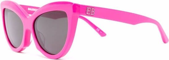 Balenciaga Eyewear BB zonnebril met cat-eye montuur Roze