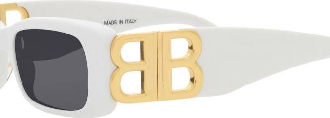 Balenciaga Eyewear BB0096S zonnebril Wit