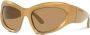 Balenciaga Eyewear BB0228S zonnebril met kattenoog montuur Goud - Thumbnail 2